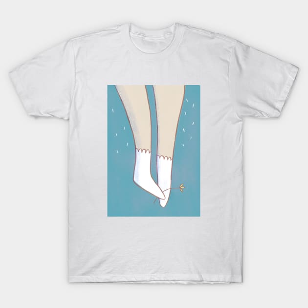 White Socks Forever T-Shirt by claudiamaestriny